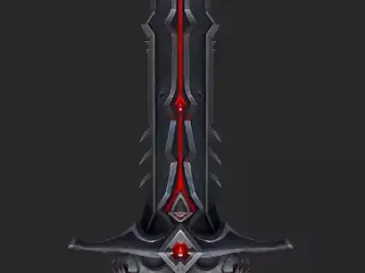 Pack With 30 Fantasy Swords - Part 01 Low-poly 3D model