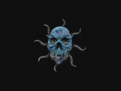 Dark Wanderer - Stylized wizard character Free 3D model