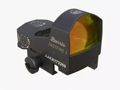 Burris fastfire 3 red dot sight Low-poly 3D model