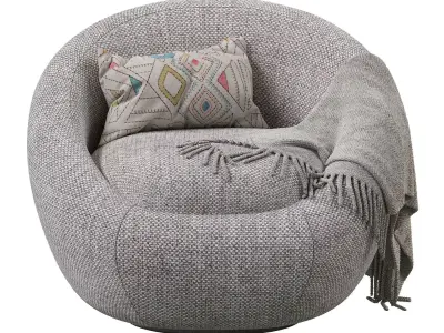 Cozy Swivel Chair 3D model purchase