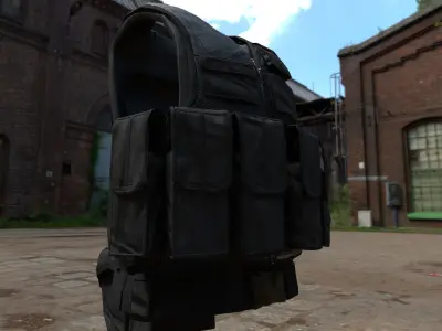 Black Hawk Down Vest 3D model