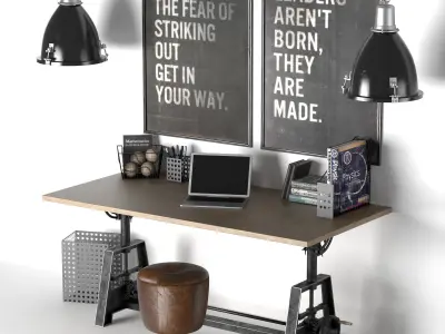 Draftsmans Desk 3D model