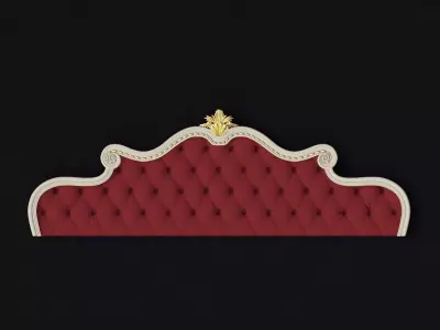 bed headboard 3D model