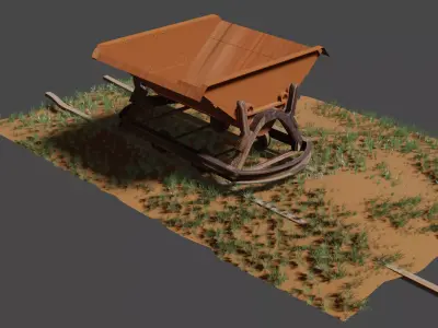 Mine Cart - Fornelli Italy 3D model