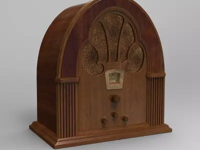 Antique Radio 3D model