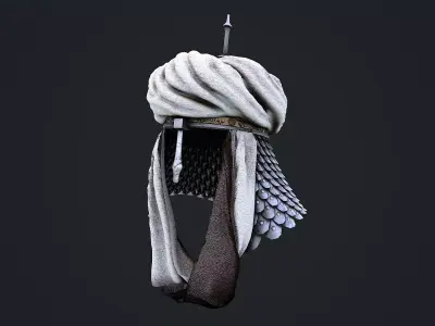 Medieval Helmet 1 3D Model Low-poly 3D model