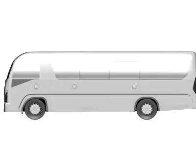 ISUZU NPR XD Microbus Modern Executive Shuttle Low-poly 3D model