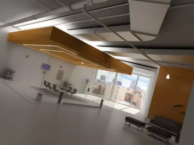 Modern Office Place 3D model