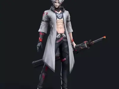 Swordsman 3D Model  3D model