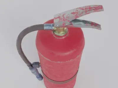 Powder fire extinguisher 3D model