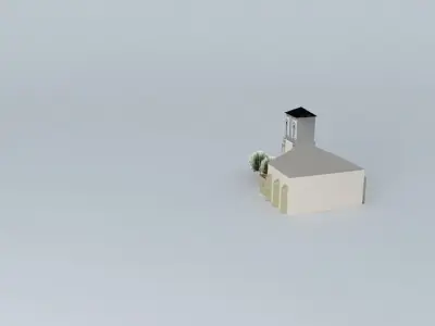 Church in Saint Vincent Free 3D model