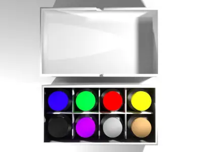 Drawing Tool - Poster Color 3D model
