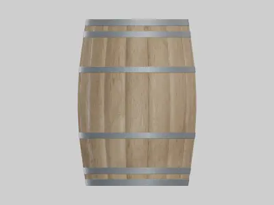 Light Toasted Bourbon Barrel 3D model