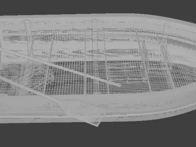 Bote - Boat Low-poly 3D model