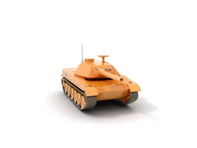 Desert Tan Tank model pack Low-poly 3D model