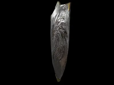 Metal shield free Free low-poly 3D model