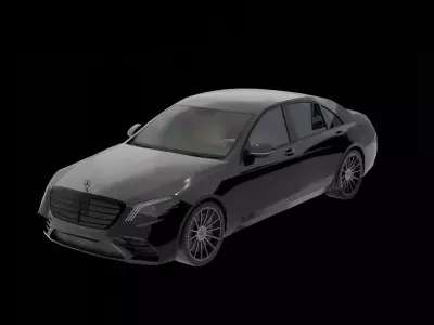 Mercedes-Benz S class Free low-poly 3D model
