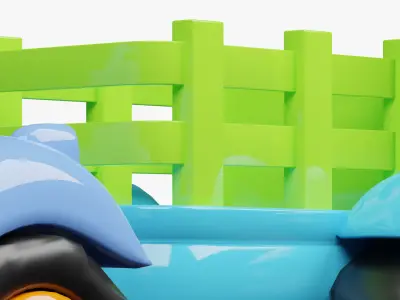 Kids Toys - Tractor 3D model