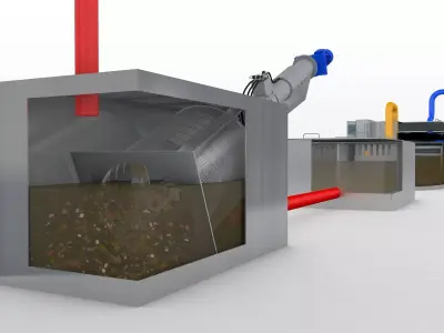 Waste Water System 3D model