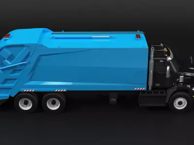 Autocar DC-64 Garbage Truck 3D model