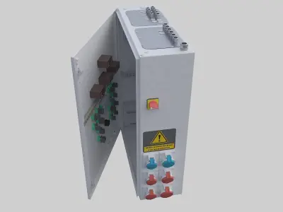 Workshop electrical box 3D model