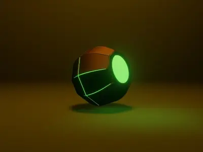 Pumpkin Bomb    Green Goblins Grenade 3D model