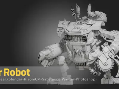War Robot-Tutorial Full Process 3D model