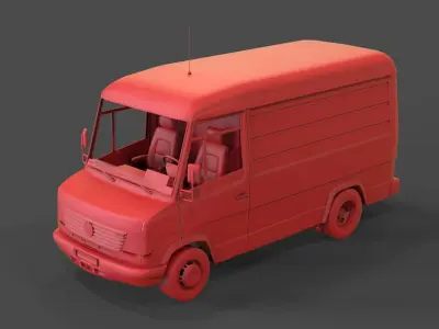 Mercedes-Benz Vario 614D 3D print model