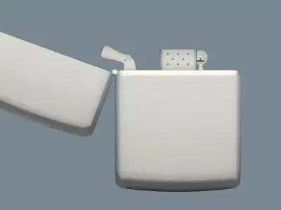 Zippo lighter Free low-poly 3D model