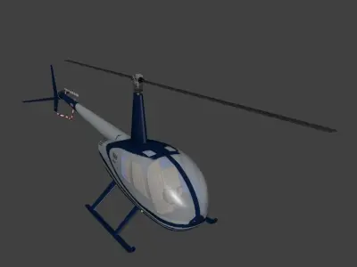 Robinson R44 Raven Free low-poly 3D model