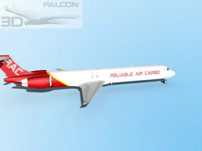 Falcon3D MD-80 Reliable Cargo 3D model