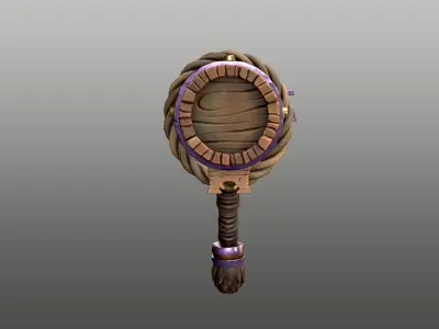 Hammer Barrel Low-poly 3D model