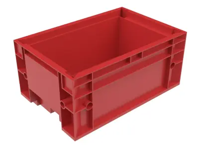 Plastic crate 44 3D model purchase