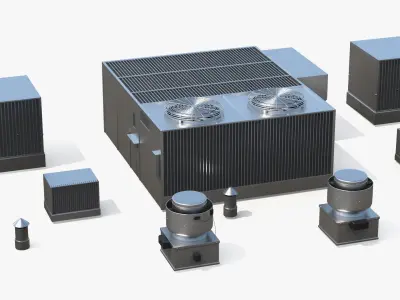  Rooftop Ventilation System with Dual Fans 
