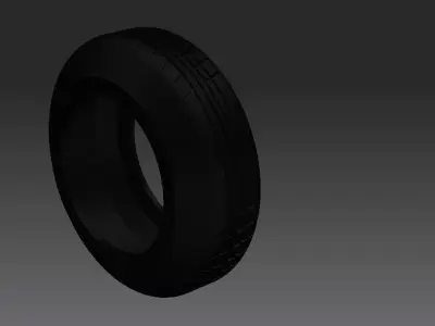Car Tyre Free 3D model Polygon mesh