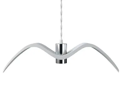 Gall lamp Black and White 3D model
