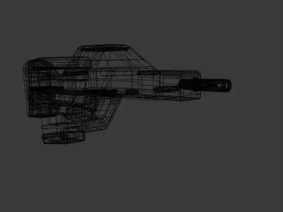 Myweapon Flat Gun Free low-poly 3D model