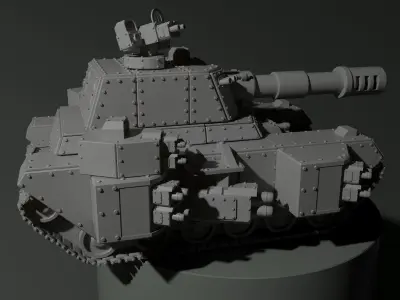 Tank miniature 3D print model