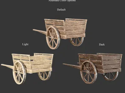 Medieval Collection Transport Carts 3D Model Pack