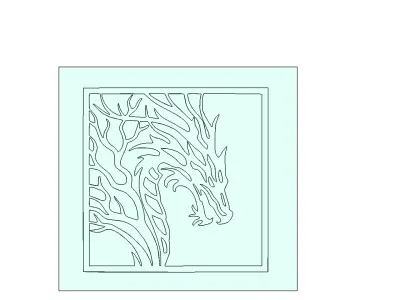 Dragon Head Wall Art Mold for Casting Stylized Fantasy Decor 3D model
