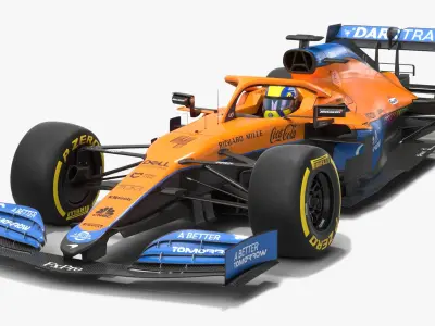 McLaren F1 2021 MCL35M Formula 1 3D model