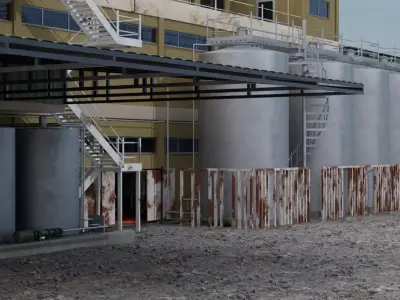 Fermentation Plant 3D model