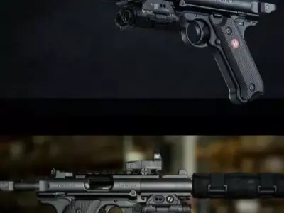 rifle different guns in game 3D model