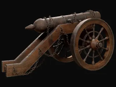 Cannon-5-Old Version Low-poly 3D model