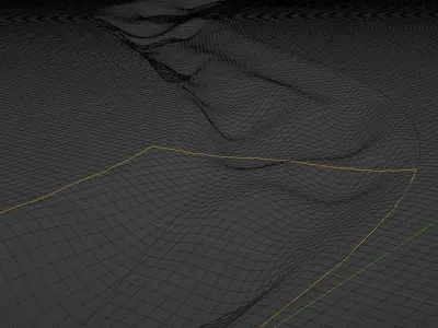 Hiking Trail - Tileable and Curvable Low-poly 3D model