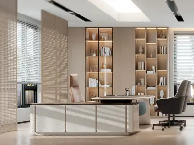  Office interior scene 50 3D model
