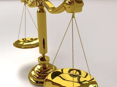 Antique Scales 3D model