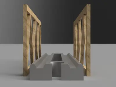 Bridge for wooden train tracks Free 3D print model