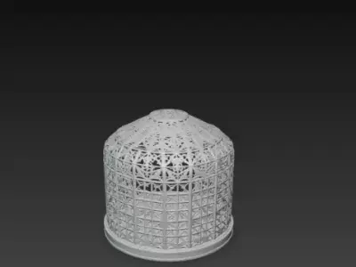 Mongolian Hollow Tent 3D Model 3D print model