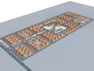 Villa city 3D model